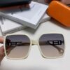 Hermes 2024 New Women's Square Oversized Sunglasses Round Face Slimming UV Protection Luxury Travel Sun Glasses