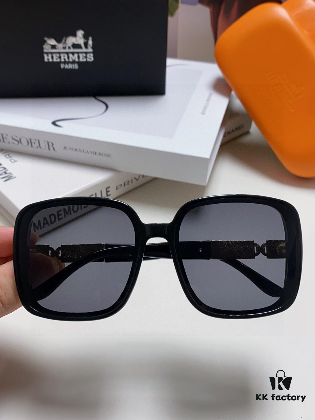 Hermes 2024 New Arrival Women's Sunglasses, Oversized Round Square Polarized UV Protection Driving Sunglasses for Women