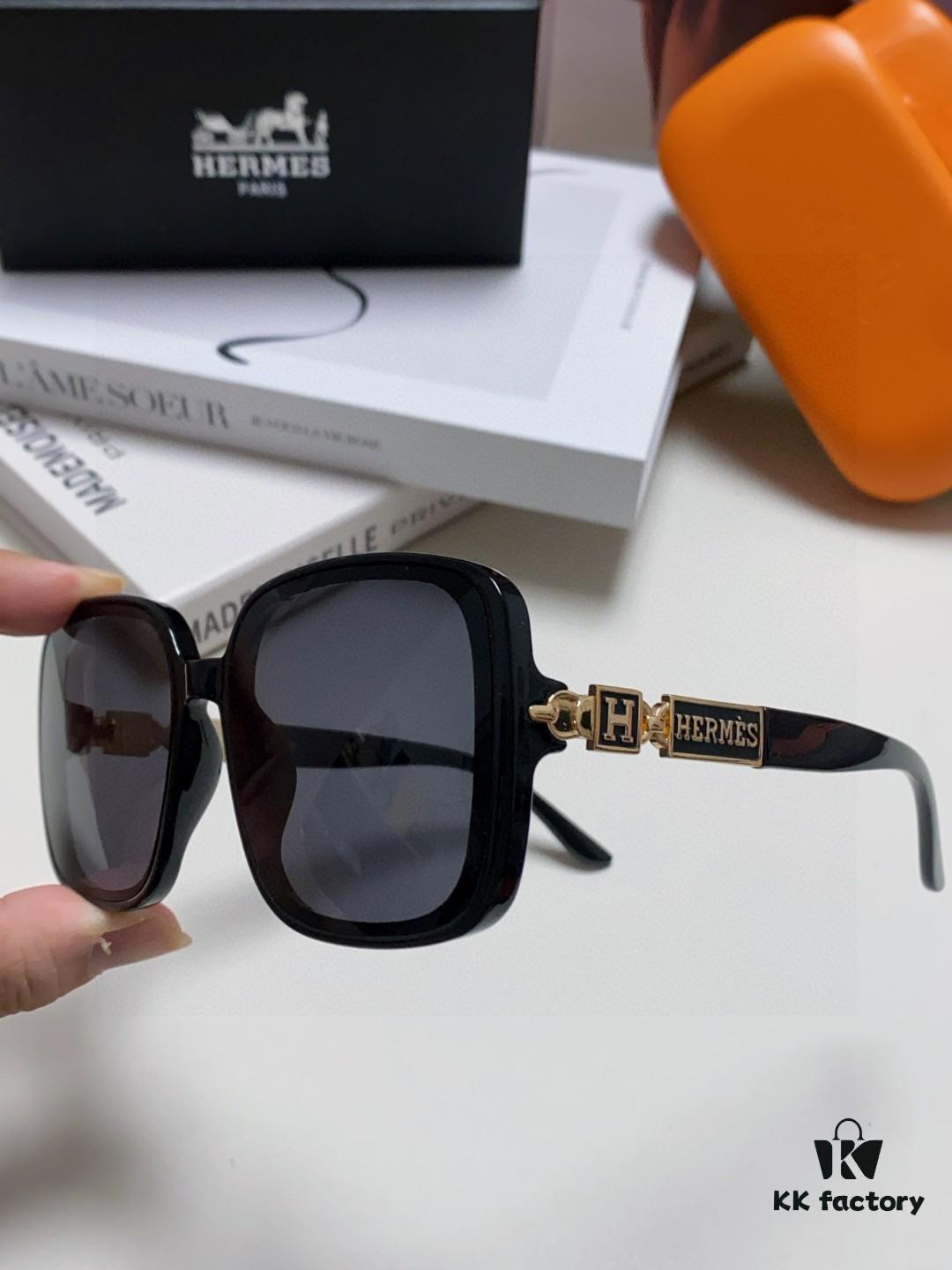 Hermes 2024 New Arrival Women's Sunglasses, Oversized Round Square Polarized UV Protection Driving Sunglasses for Women