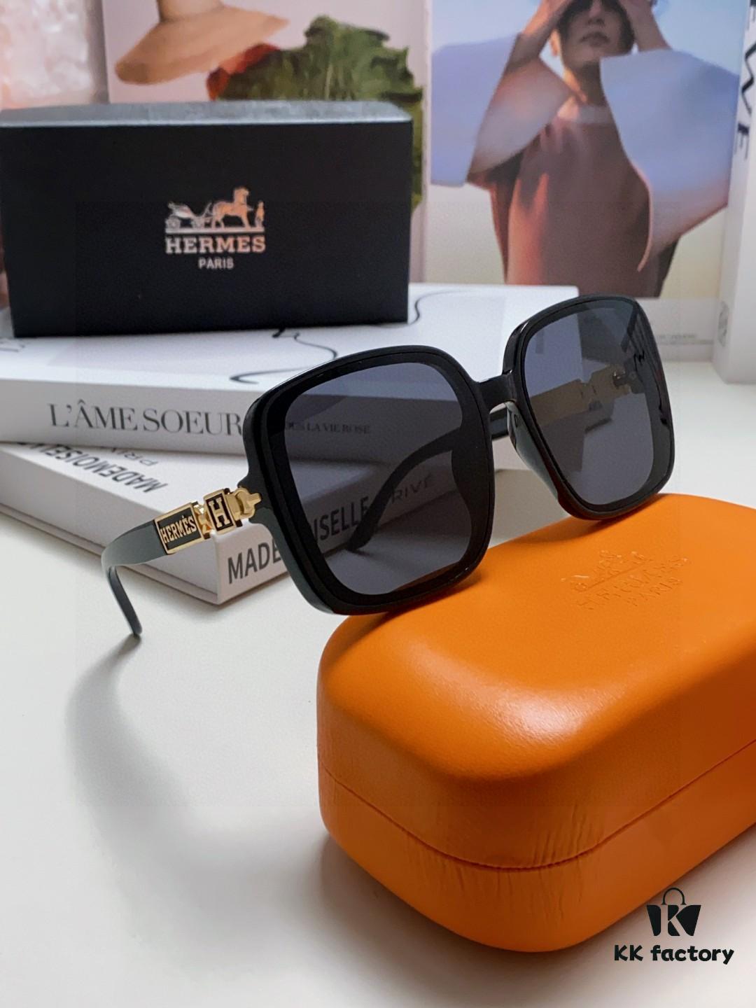 Hermes 2024 New Arrival Women's Sunglasses, Oversized Round Square Polarized UV Protection Driving Sunglasses for Women