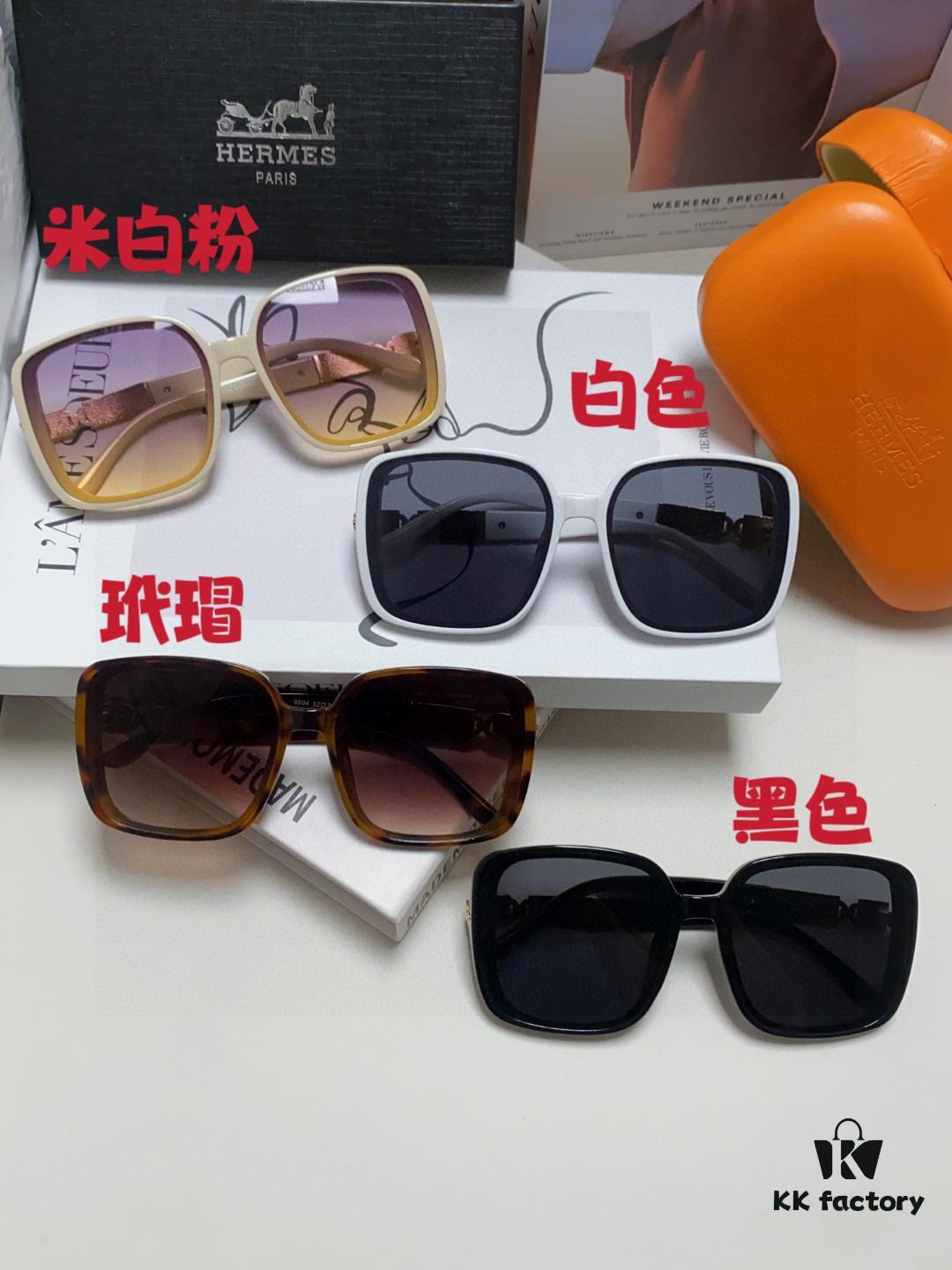 Hermes 2024 New Arrival Women's Sunglasses, Oversized Round Square Polarized UV Protection Driving Sunglasses for Women