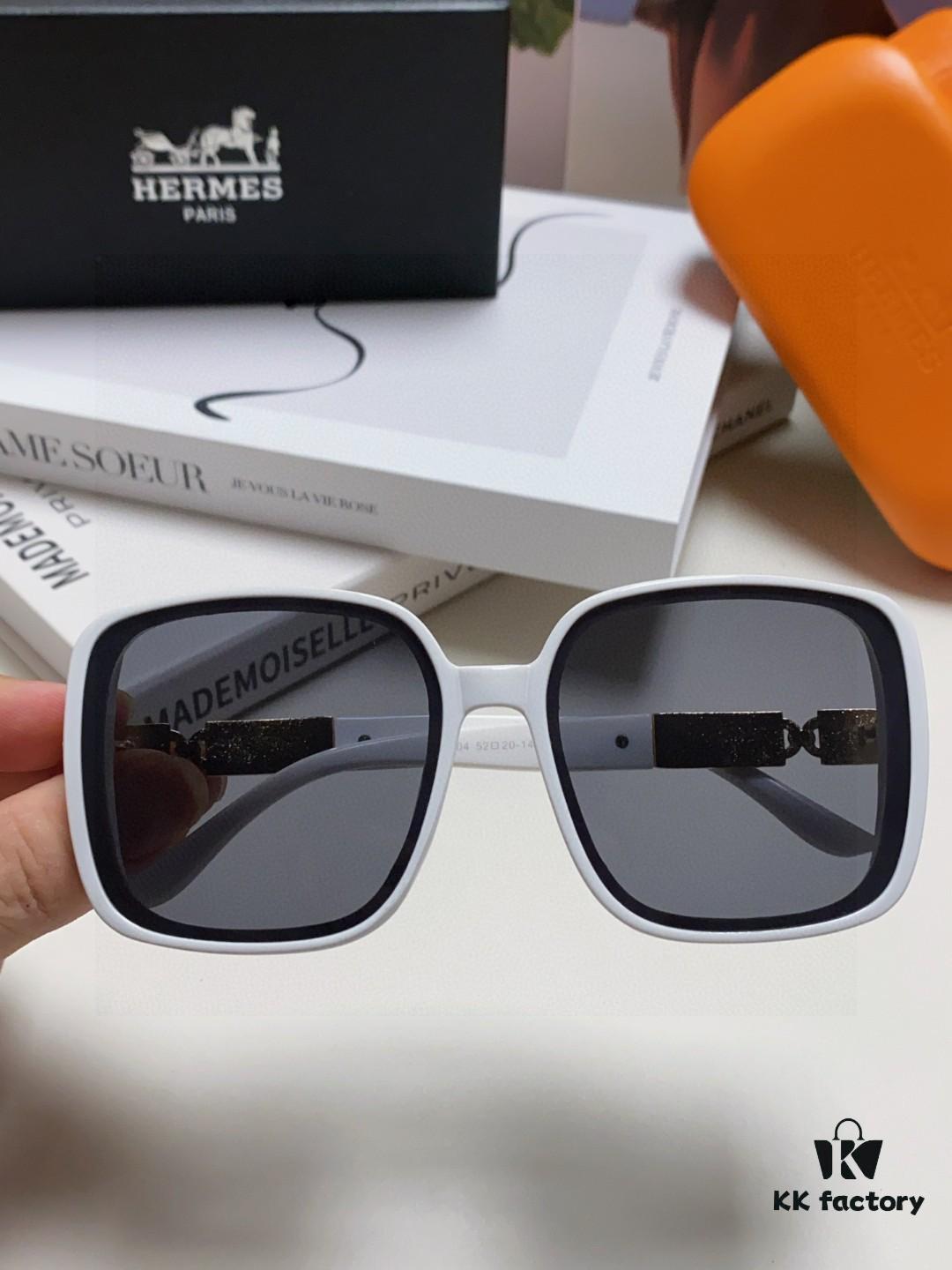 Hermes 2024 New Arrival Women's Oversized Round Square Sunglasses, Polarized UV Protection Driving Sunglasses for Women
