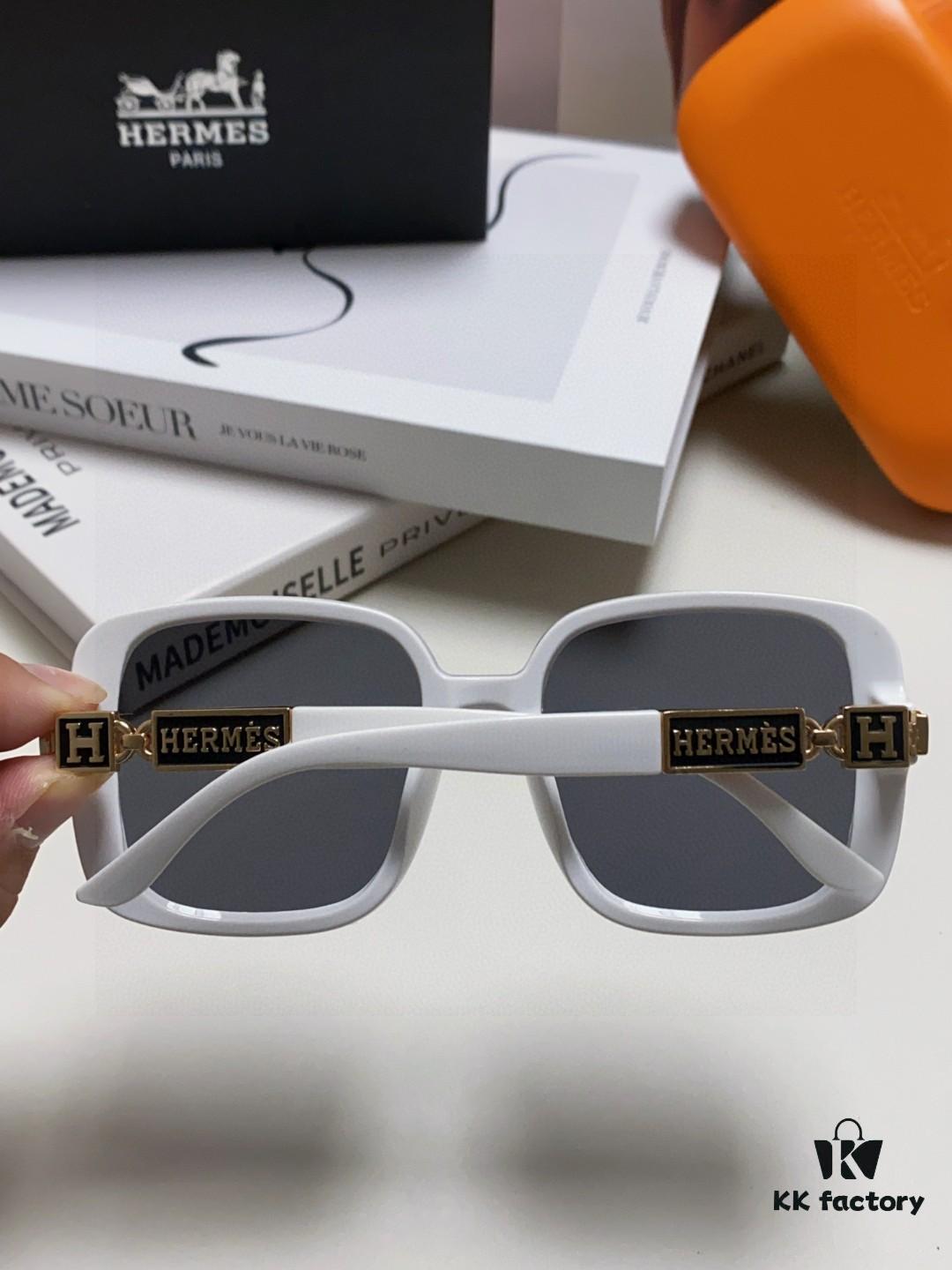 Hermes 2024 New Arrival Women's Oversized Round Square Sunglasses, Polarized UV Protection Driving Sunglasses for Women