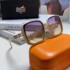 Hermes 2024 New Arrival Women's Sunglasses, Polarized Driving Glasses, Large Round Square Frame, UV Protection, Face-Framing Sun Protection