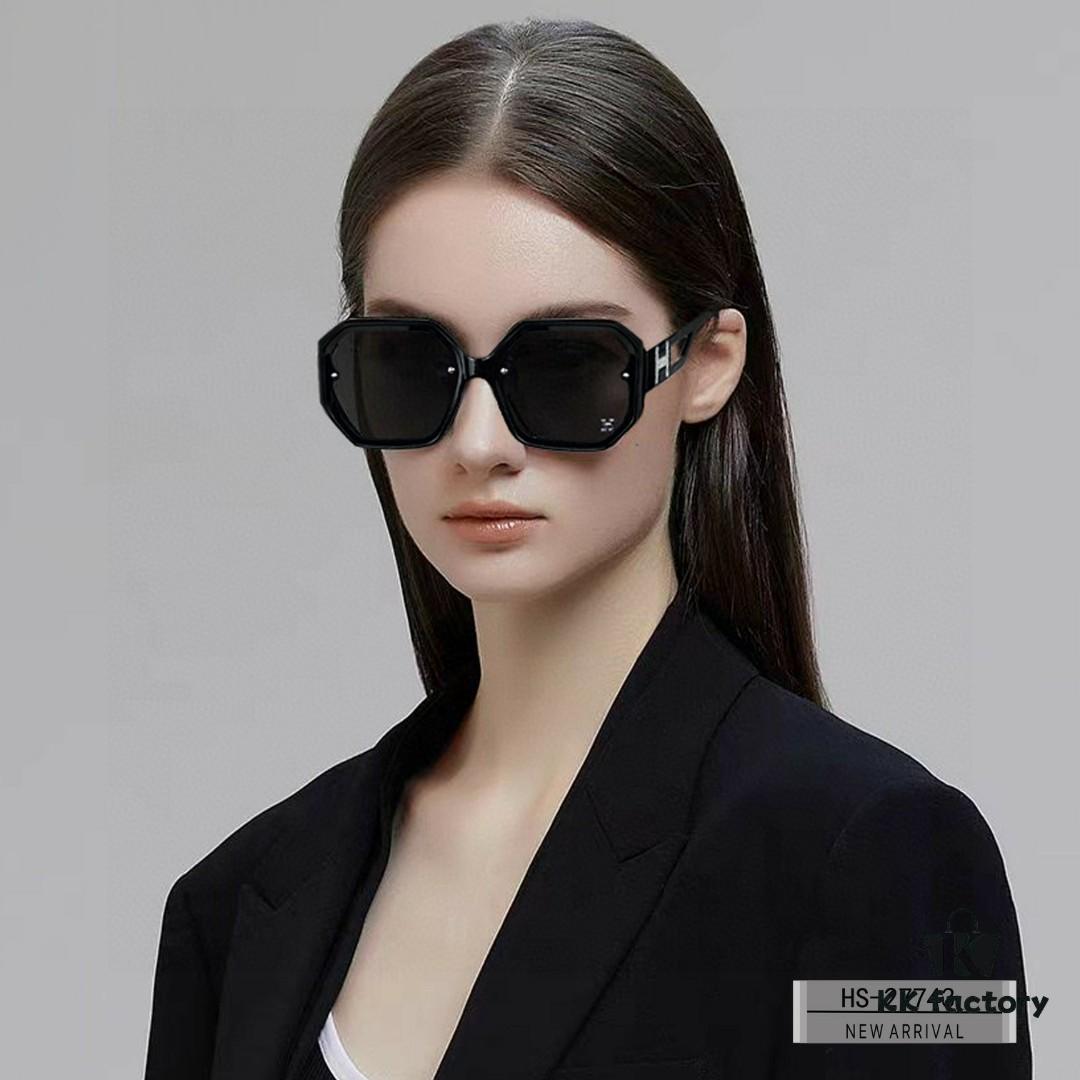 Hermès - HERMES | New 2024 Polarized Sunglasses with TR90 Frame and Polycarbonate Lenses, Lightweight and Comfortable, Ideal for Travel and Fashion, UV Protection, 3 Colors Available