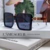 Hermes 2024 New Arrival High-End Stylish Oversized Square Frame Society Lady Sunglasses for Women, Trendy Large Round Face Sun Protection Shades