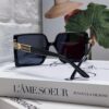 Hermes 2024 New Arrival High-End Stylish Oversized Square Frame Society Lady Sunglasses for Women, Trendy Large Round Face Sun Protection Shades