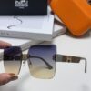 Hermes 2024 New Arrival Frameless Square Beach Sunglasses UV Protection Stylish Face-Framing Sun Protection Driving Glasses Unisex