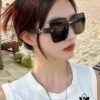 Hermes 2024 New Arrival Frameless Square Beach Sunglasses with UV Protection, Stylish Face-Framing Sun Protection Glasses for Driving, Unisex