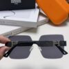 Hermes 2024 New Arrival Frameless Square Beach Sunglasses with UV Protection, Stylish Face-Framing Sun Protection Glasses for Driving, Unisex