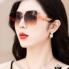 Hermes 2024 New Unisex Frameless Square Sunglasses with UV Protection, Stylish and Face-Framing for Driving and Beach Wear
