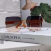Hermes 2024 New Unisex Frameless Square Sunglasses with UV Protection, Stylish and Face-Framing for Driving and Beach Wear