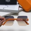 Hermes 2024 New Unisex Frameless Square Sunglasses with UV Protection, Stylish and Face-Framing for Driving and Beach Wear