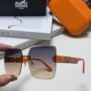 Hermes 2024 New Unisex Frameless Square Sunglasses with UV Protection, Stylish and Face-Framing for Driving and Beach Wear