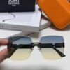 Hermes 2024 New Arrival Frameless Square Sunglasses, UV-Protective Beach Sun Glasses with Premium Look, Face-Framing, Unisex for Driving and Daily Wear