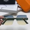 Hermes 2024 New Arrival Frameless Square Sunglasses, UV-Protective Beach Sun Glasses with Premium Look, Face-Framing, Unisex for Driving and Daily Wear