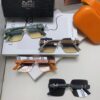 Hermes 2024 New Arrival Frameless Square Sunglasses, UV-Protective Beach Sun Glasses with Premium Look, Face-Framing, Unisex for Driving and Daily Wear