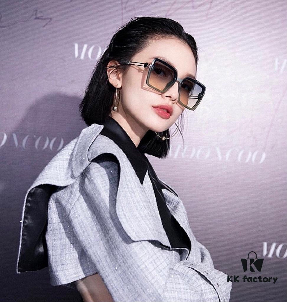 HERMES 2024 Spring New Arrival Original Shipment Fashion Square Sunglasses Luxury Brand High-Quality Authentic H1605