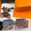 HERMES 2024 Spring New Arrival Original Shipment Fashion Square Sunglasses Luxury Brand High-Quality Authentic H1605