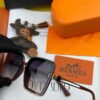HERMES 2024 Spring New Arrival Original Shipment Fashion Square Sunglasses Luxury Brand High-Quality Authentic H1605