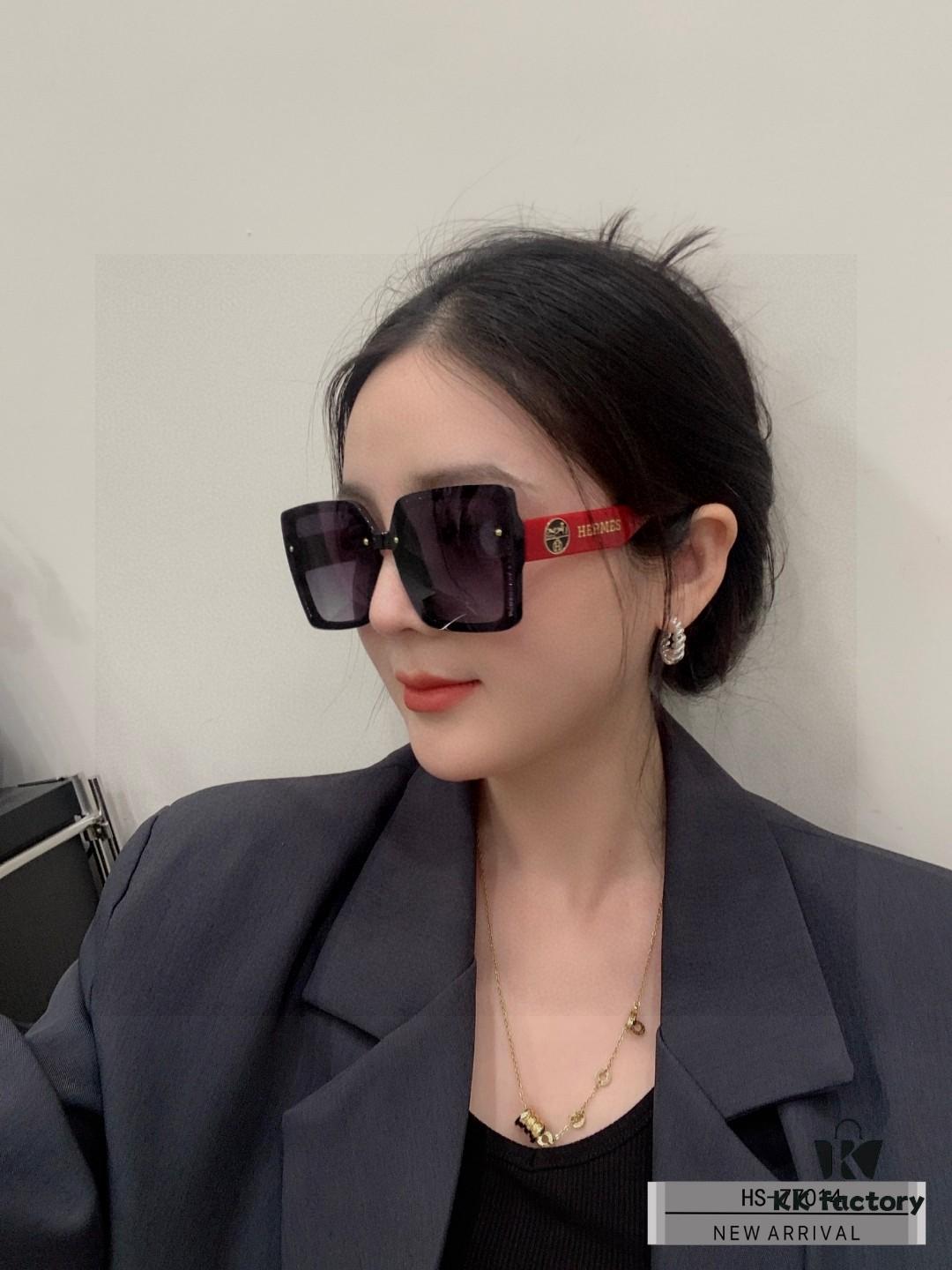 Hermes - New Model Sunglasses with Polarized Lenses, Lightweight TR90 Frame, UV Protection, Fashionable Travel Essential for Driving and Outdoor Use, 3 Colors Available