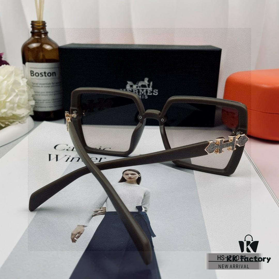 Hermes - HERMES, Polarized Sunglasses with Polylite Lenses, TR90 Frame Lightweight and Comfortable, Size 59-13-147, 2024 New Arrival Model 23011