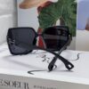 Hermes 2024 New Arrival Women's Square Oversized Sunglasses for Round Faces, Slimming UV-Protective Shades with Premium Aesthetic, Ideal for Travel and Sun Protection