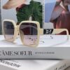 Hermes 2024 New Women's Square Oversized Sunglasses for Round Faces, Slimming UV Protection Sunglasses with Premium Look, Ideal for Travel and Sun Protection