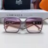 Hermes 2024 New Arrival Women's Square Oversized Sunglasses for Round Faces, Slimming UV Protection Sunglasses with Premium Look, Ideal for Travel and Sun Protection