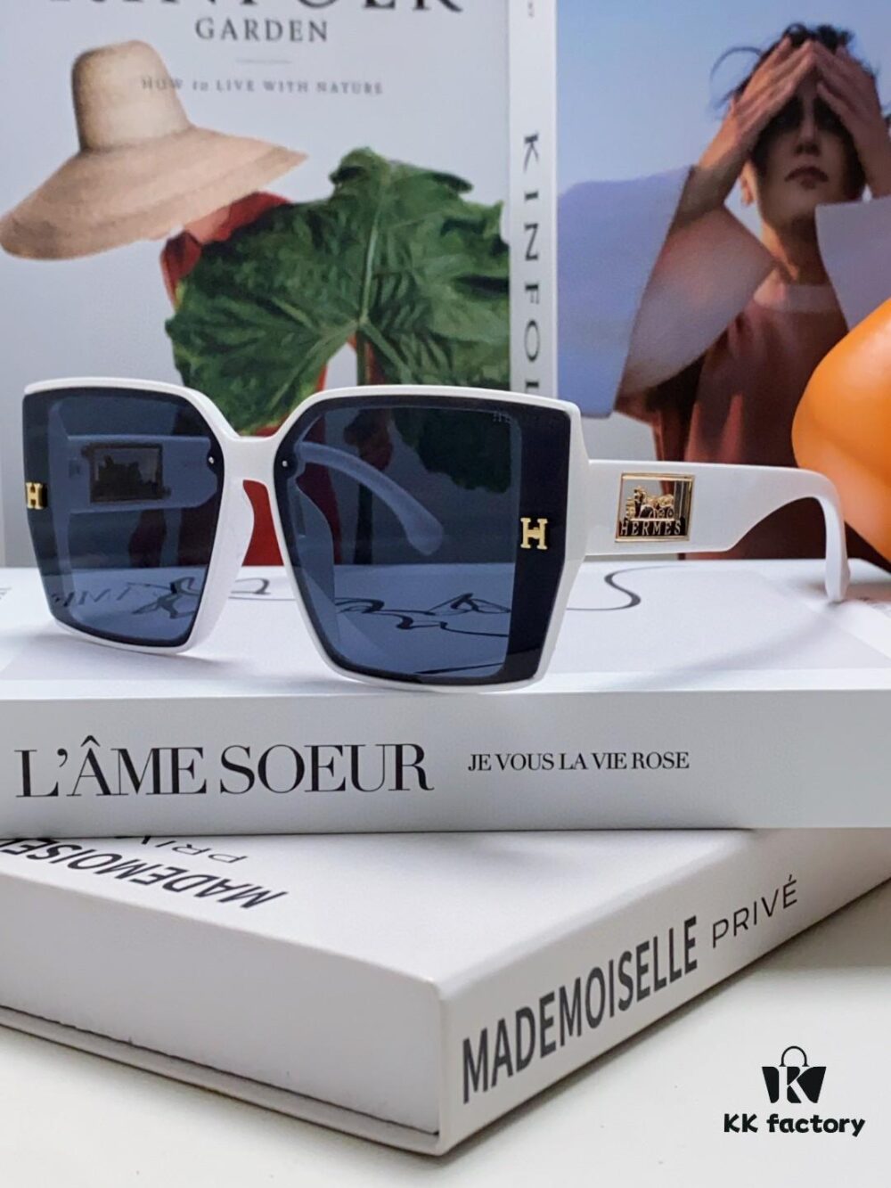 Hermes 2024 New Arrival Polarized Sunglasses for Women, Fashion Oversized Frame, Slimming Effect, UV Protection, Versatile and Stylish