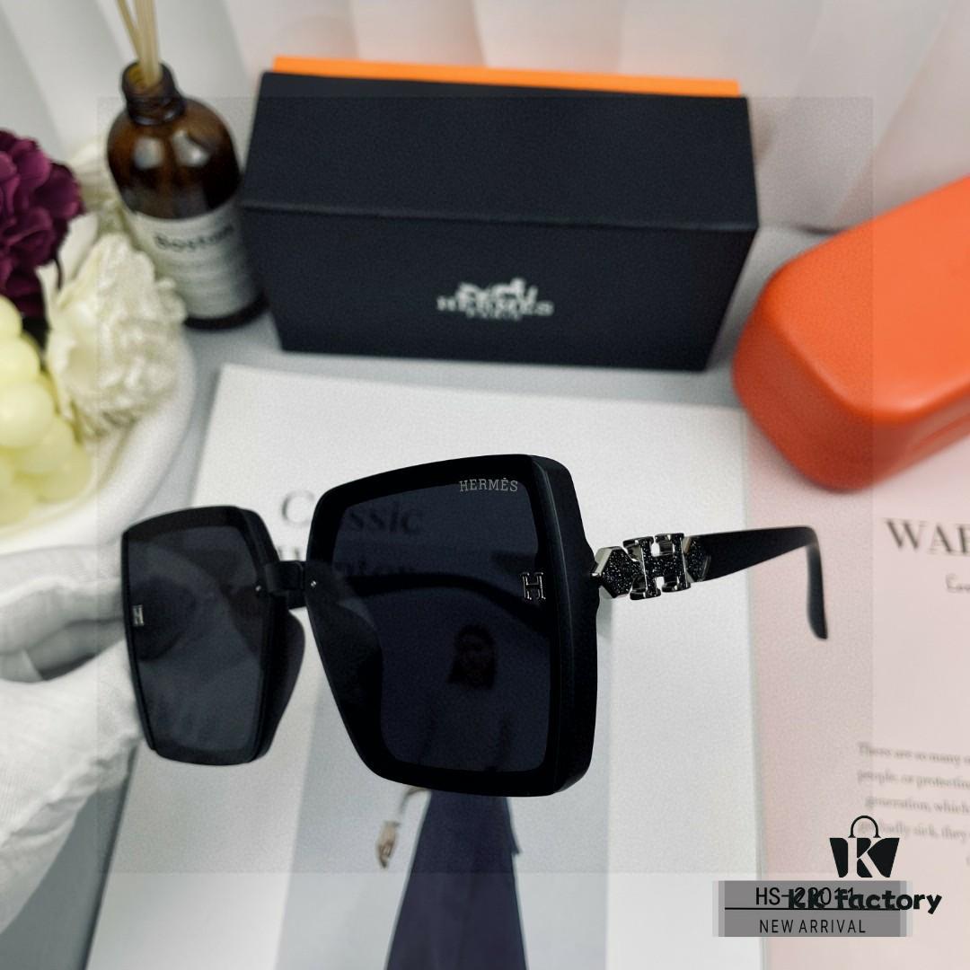 Hermes - HERMES | New 2024 Polarized Sunglasses with TR90 Frame and POLAROID Resin Lenses, Lightweight Comfortable Fit, UV Protection, Fashion Travel Essential for Driving and Outdoor Use, Model: 23011