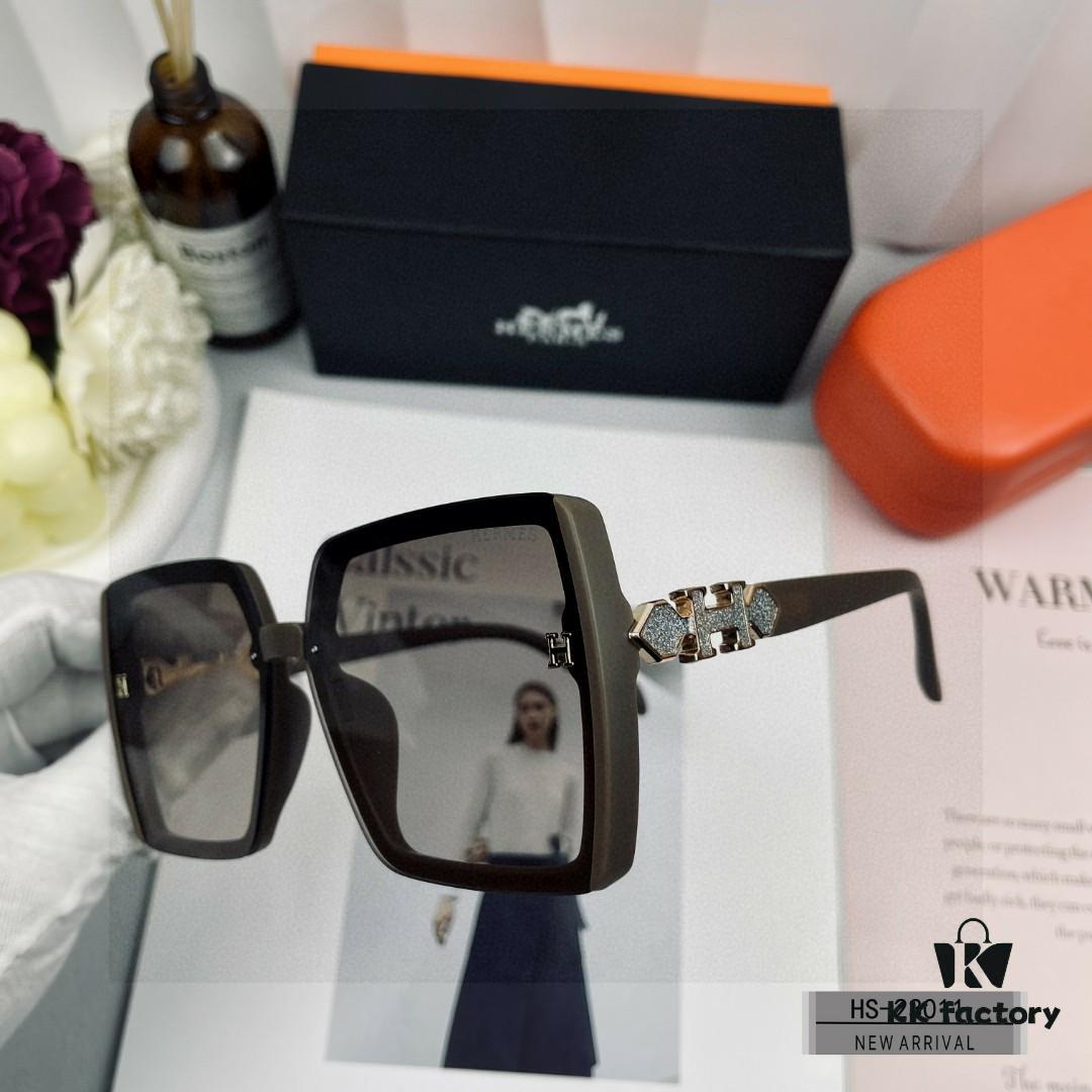 Hermes - HERMES | New 2024 Polarized Sunglasses with TR90 Frame and POLAROID Resin Lenses, Lightweight Comfortable Fit, UV Protection, Fashion Travel Essential for Driving and Outdoor Use, Model: 23011