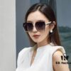 Hermes 2024 New Korean Style Square Women's Sunglasses, Retro Fashion Minimalist Unisex Polarized Sunglasses