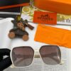 HERMES 2024 Spring New Arrival Original Luxury Square Sunglasses H1245