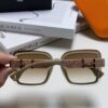 HERMES Hermès Women's Sunglasses UV Protection Oversized Round Frame Vintage Style Slimming Sunglasses 2024 New Arrival