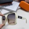Hermes 2024 New Women's Square Oversized Sunglasses for Round Faces, Slimming UV-Protective Shades with Premium Aesthetic, Ideal for Travel and Sun Protection