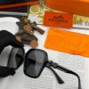 HERMES 2024 Spring New Arrival Original Release Famous Internet Sensation Ultra-Hot Selling Luxury Square Sunglasses Classic Integrated Frame Design High-End Quality Authentic Brand Premium Sunglasses Model: H1245