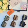 Hermes Women's Sunglasses 2024 New Arrival Square Retro Stylish Sun Protection Glasses for Long and Oval Faces