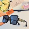 Hermes Women's Sunglasses 2024 New Arrival Square Retro Stylish Sun Protection Glasses for Long and Oval Faces