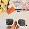 Hermes Sunglasses for Women, Trendy Square Frame UV Protection Glasses, Slimming Design for Round Faces, Suitable for Summer and Myopia, Unisex Style