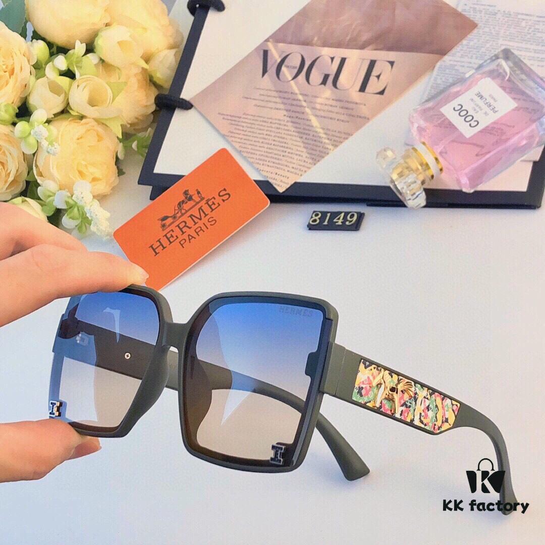 Hermes New Arrival 2024 Minimalist Fashion Sunglasses, Versatile Trendy Shades for Women, Exquisite Style Unisex Eyewear