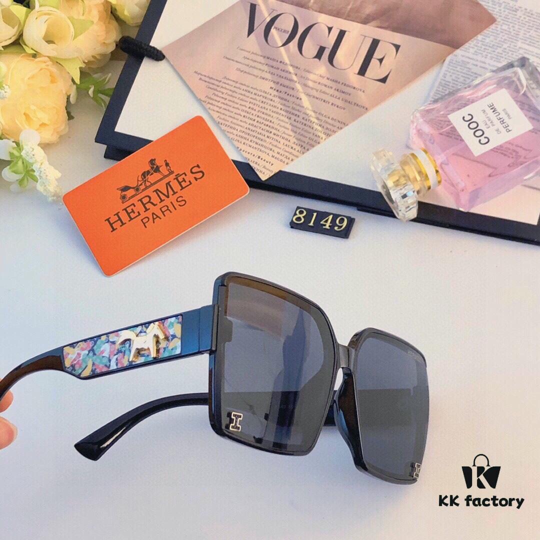 Hermes New Arrival 2024 Minimalist Fashion Sunglasses, Versatile Trendy Shades for Women, Exquisite Style Unisex Eyewear