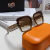 HERMES Women's Sunglasses 2024 New Arrival Oversized Round UV-Protective Sunglasses for Large Face, Vintage Slimming Style Popular Influencer Glasses