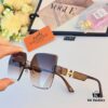 Hermes Unframed Square Sunglasses for Women, Slimming Design, 2024 New Arrival UV Protection, Korean Style Influencer Trendy High-End Sun Glasses