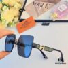 Hermes Unframed Square Sunglasses for Women, Slimming Design, 2024 New Arrival UV Protection, Korean Style Influencer Trendy High-End Sun Glasses