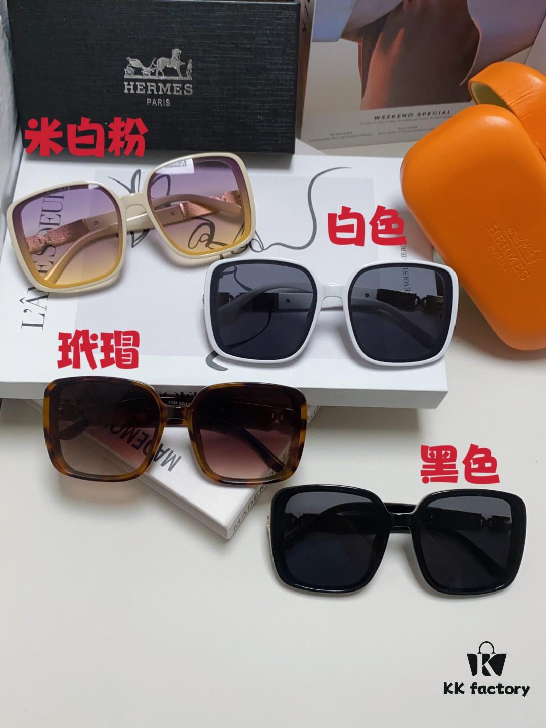 Hermes 2024 New Arrival Women's Oversized Round Square Sunglasses, Polarized UV Protection Driving Sunglasses for Women, Face-Framing Design