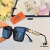 Hermes Women's Square Retro Sunglasses, Korean Style Ins High-End Fashion, Slimming for Large Faces, Stylish Street Snap UV Protection