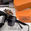 HERMES 2024 Spring New Arrival Original Release Famous Internet Sensation Ultra Popular Blue Classic Luxury Square Sunglasses