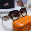 Hermes 2024 New Polarized Sunglasses for Women, Fashionable Oversized Frame, Slimming Effect, UV Protection, Casual and Versatile Sun Glasses