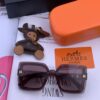 HERMES 2024 Spring New Arrival Original Shipment Popular Luxury Square Sunglasses Model H8998